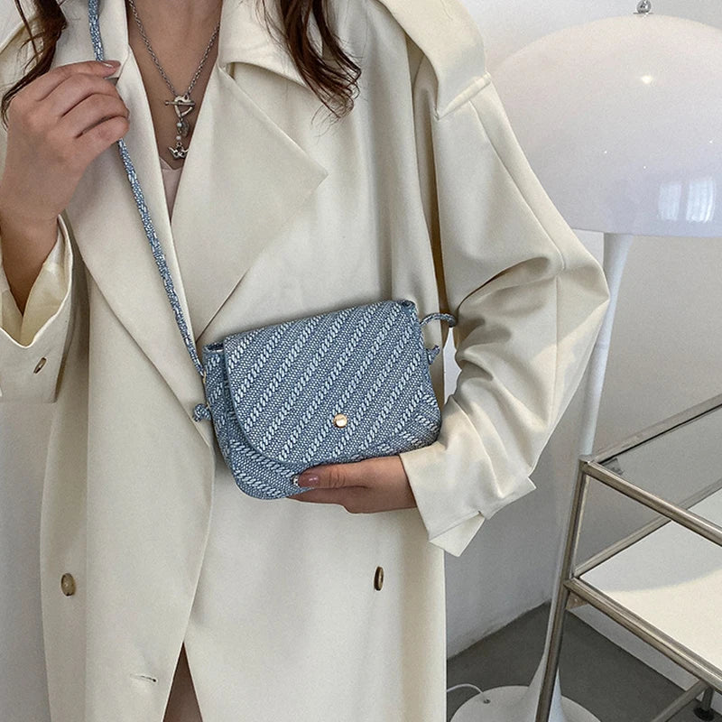 Small Crossbody Bags Women Mini Retro Patchwork Shoulder Messenger Bag Clutch