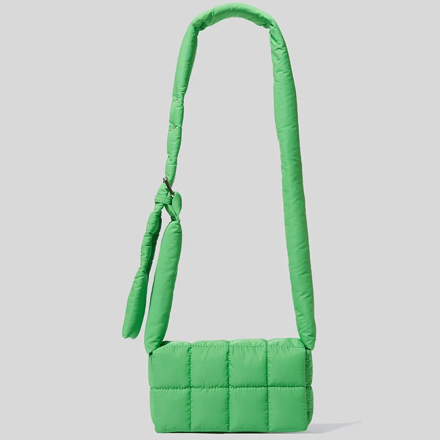 Quilted Crossbody Bag Nylon Winter Shoulder Small Flap Bag