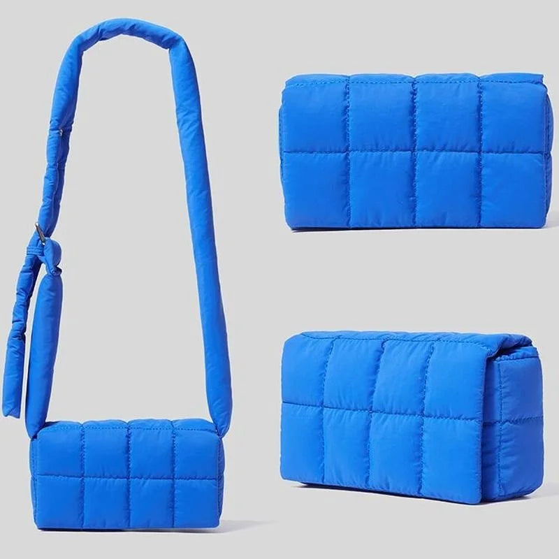 Quilted Crossbody Bag Nylon Winter Shoulder Small Flap Bag