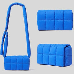 Quilted Crossbody Bag Nylon Winter Shoulder Small Flap Bag