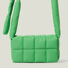 Quilted Crossbody Bag Nylon Winter Shoulder Small Flap Bag
