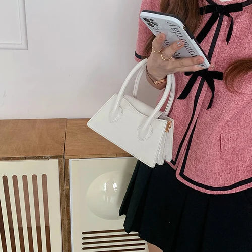 Pink Small Square Women Clutch Purse Handbags Ladies Messenger Bag