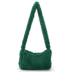 Solid Women Shoulder Handbag Casual Zipper Underarm Bag