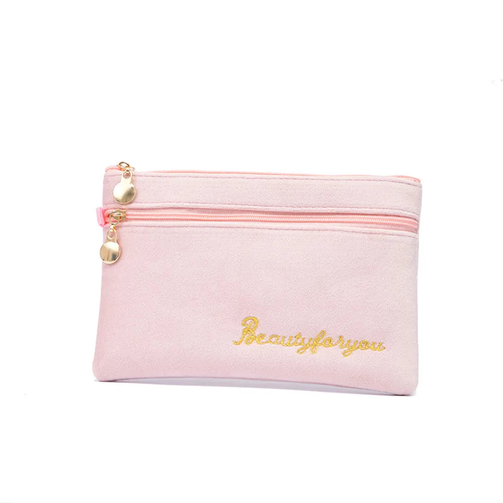 Plush Women Zipper Wallets Coin Purse Money Change Pouch