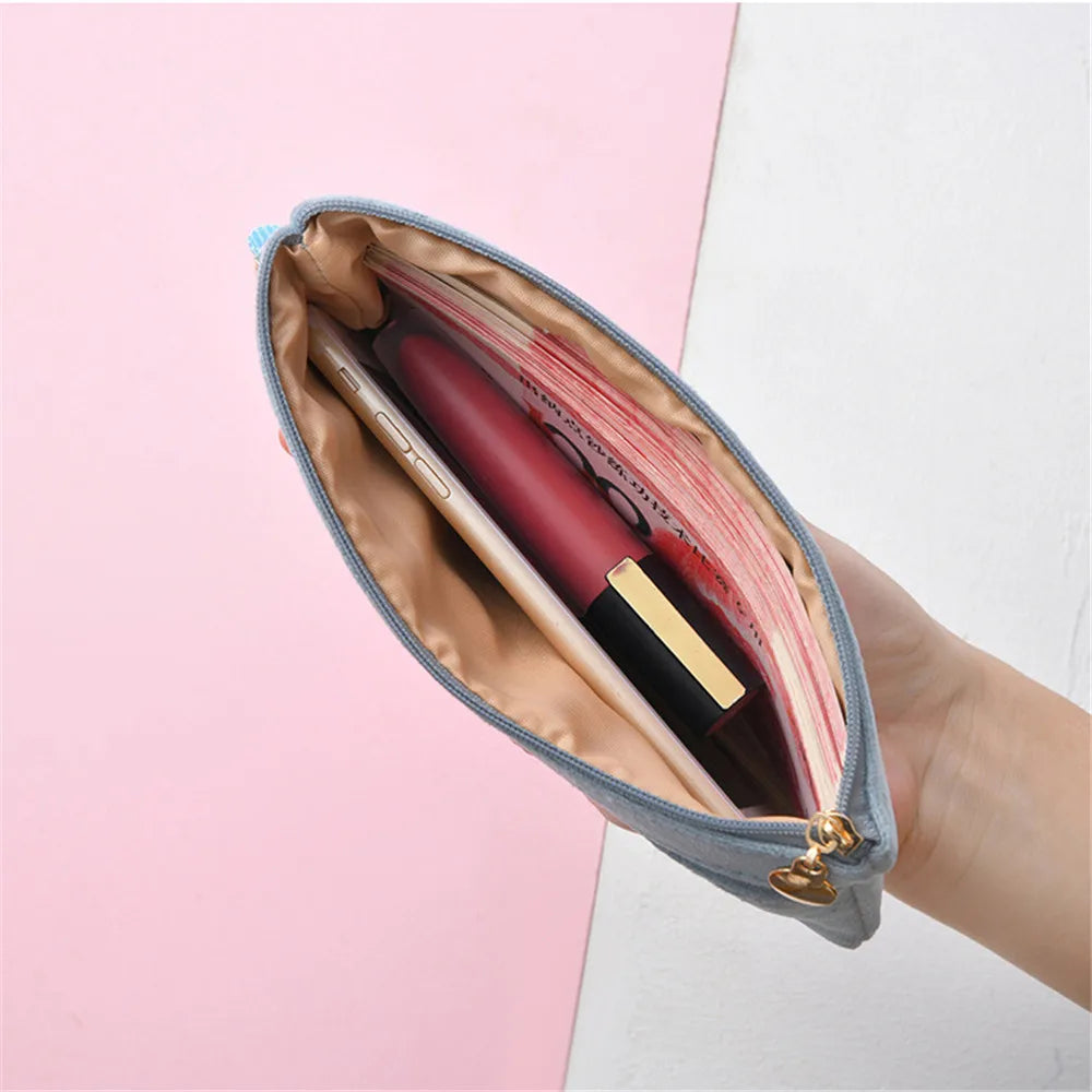 Plush Women Zipper Wallets Coin Purse Money Change Pouch