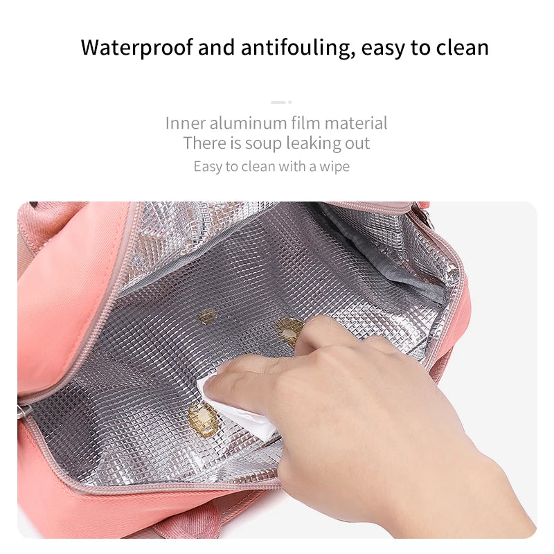 Insulated Lunch Bag Tote Cooler Bento Pouch