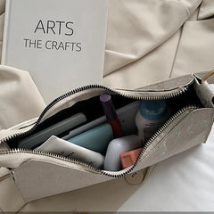 Women's PU Leather Handbag Armpit Tote Shopping Purse