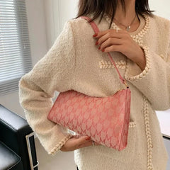 Women's PU Leather Handbag Armpit Tote Shopping Purse