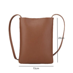 PU Leather Shoulder Bag Women Handbag Phone Pouch Classic Style