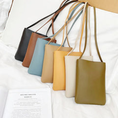 PU Leather Shoulder Bag Women Handbag Phone Pouch Classic Style