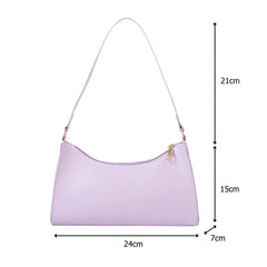 Pure Women Handbag PU Leather Totes Shoulder Bags Female Small Travel Underarm P