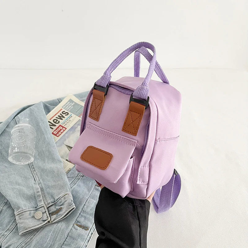 Retro Style Backpack Women Small Shoulder Bags Y2k Girl Travel Bag