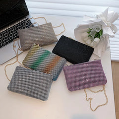 Small Rhinestone Crossbody Bag for Women - Diamond Purse Handbag