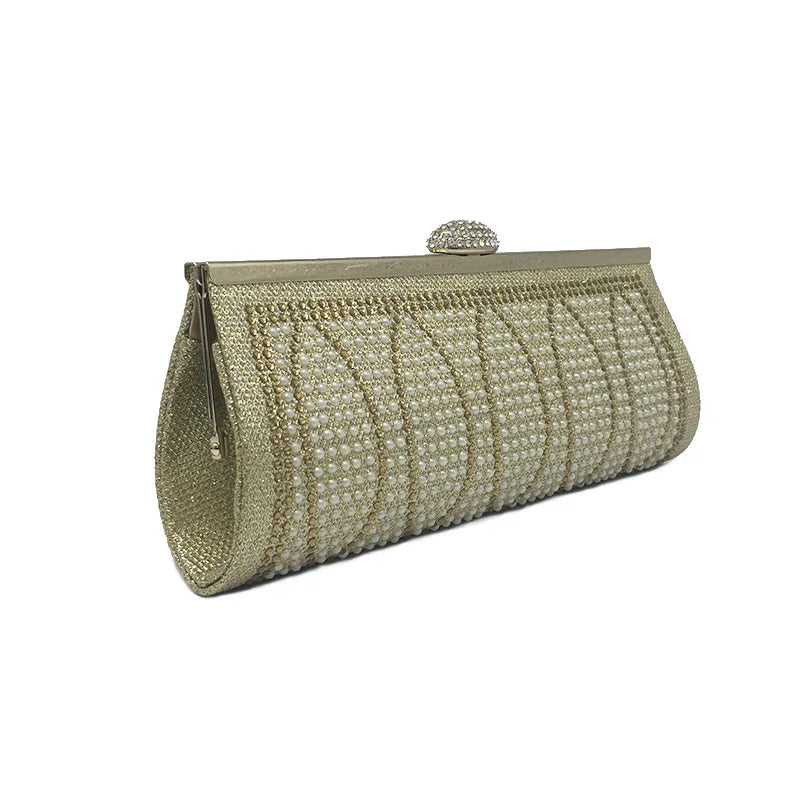 Rhinestone Crystal Clutch Evening Bag Vintage Handbag