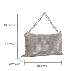 Stylish Rhinestone Shoulder Messenger Bag Crossbody Handbag