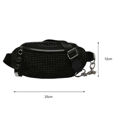 Rhinestone Waist Bag Diamond Chain Shoulder Crossbody Fanny Pack
