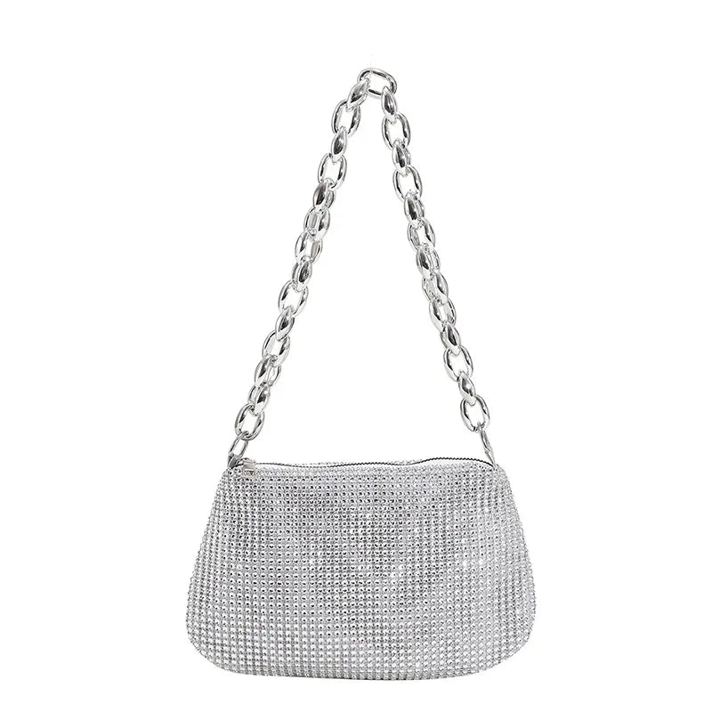 Rhinestones Evening Clutch Bag Crystal Female Wedding Purses Handbag