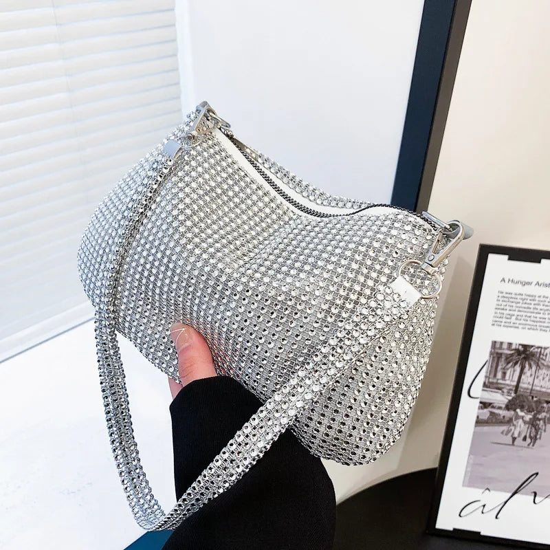 Crystal Evening Clutch Bag Rhinestones Wedding Purse