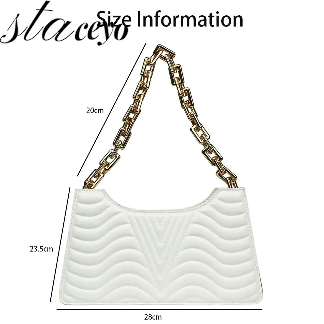 Rhombus Shoulder Bag PU Leather Handbag