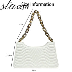 Rhombus Shoulder Bag PU Leather Handbag