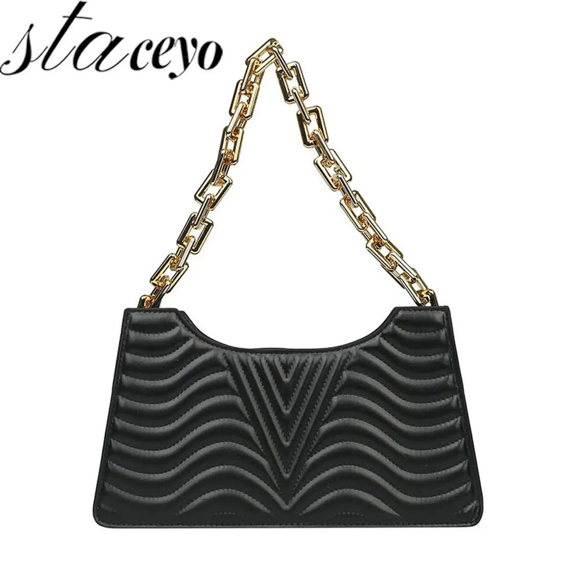 Rhombus Shoulder Bag PU Leather Handbag
