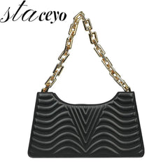 Rhombus Shoulder Bag PU Leather Handbag