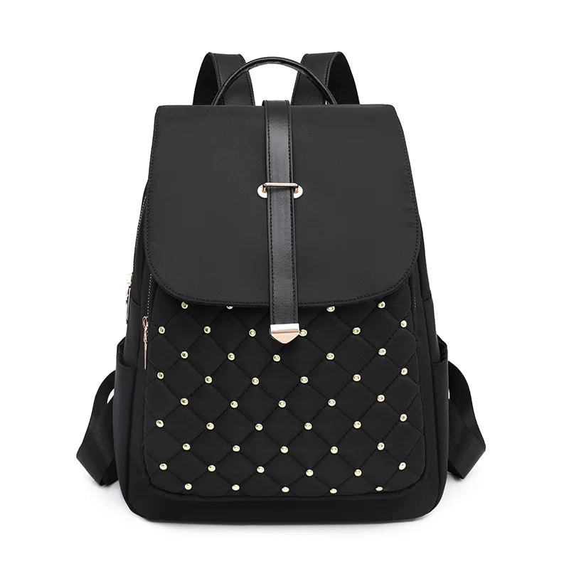 Women's Nylon Backpack Large Capacity Anti-Theft Backpack