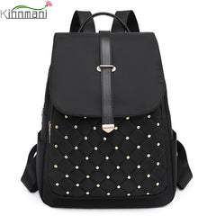 Women's Nylon Backpack Large Capacity Anti-Theft Backpack