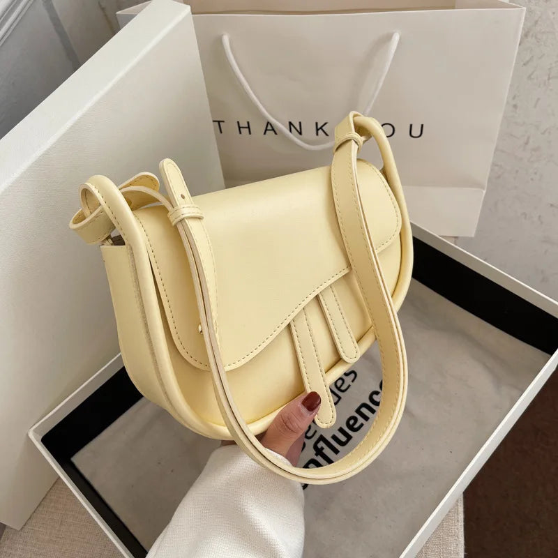 Small Shoulder Bag for Women High Solid PU Leather Crossbody Messenger