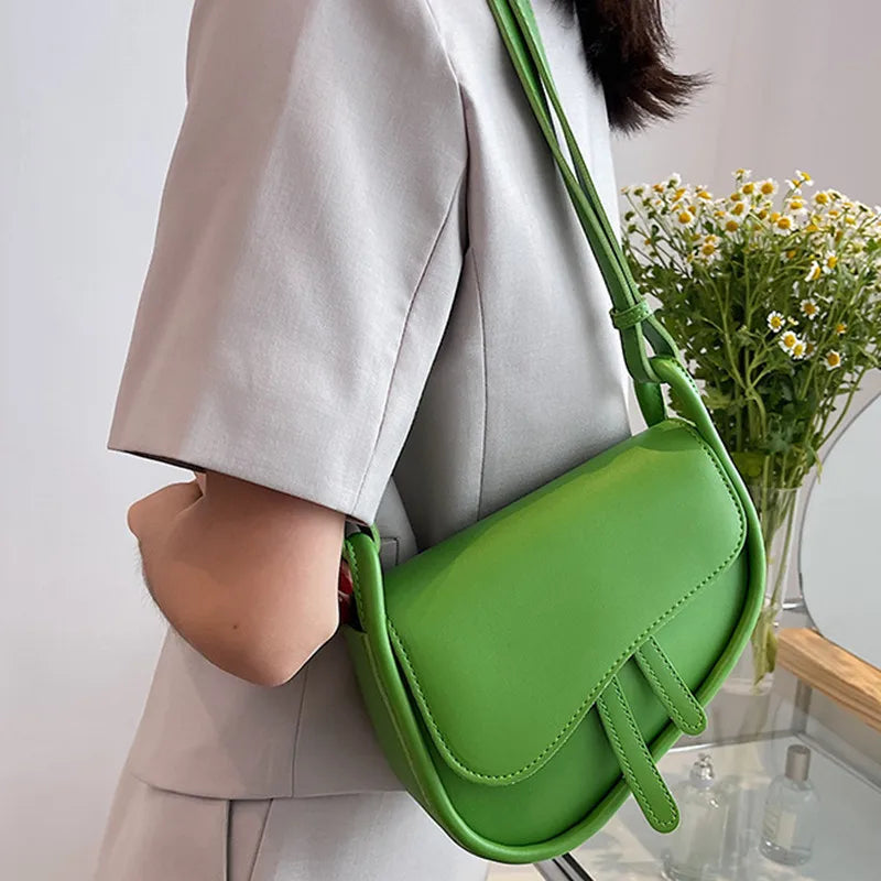 Small Shoulder Bag for Women High Solid PU Leather Crossbody Messenger
