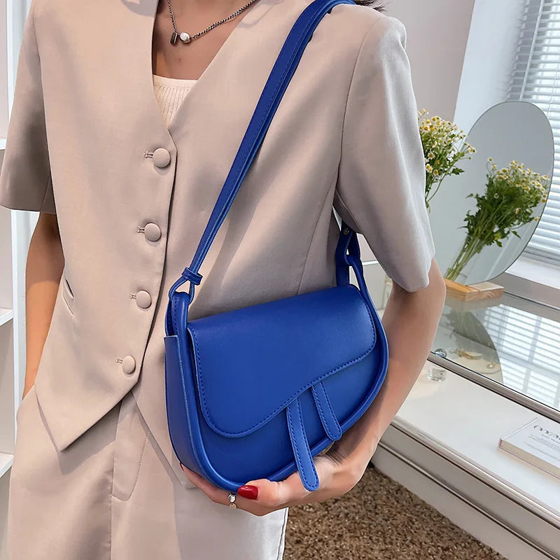 Small Shoulder Bag for Women High Solid PU Leather Crossbody Messenger