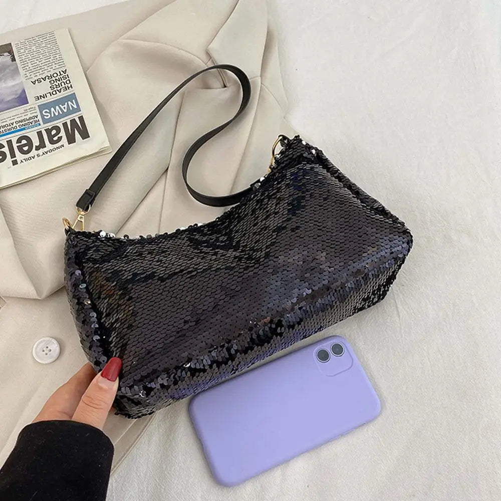 Sequin Tote Bag Underarm Bags Shoulder Bag Handbags Crossbody Bag