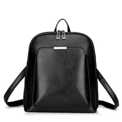Sequined Leather Backpack Women Shoulder Bag Large Capacity Travel Bag