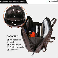 Sequined Leather Backpack Women Shoulder Bag Large Capacity Travel Bag