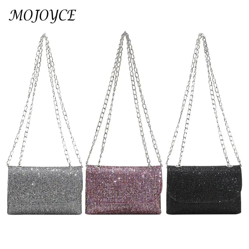 Sequins Glitters Leather Party Shoulder Bag