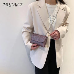Sequins Glitters Leather Party Shoulder Bag