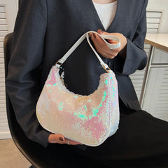 Sequins Women Shoulder Bags Handbags Casual Small Top-Handle Shoulder Bags