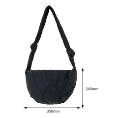 Shoulder Bag Autumn Winter Ladies Handbags Solid Rhombic Lattice