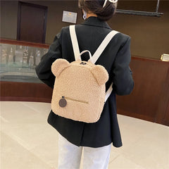 Girls Cartoon Bear Shoulder Bag Backpack