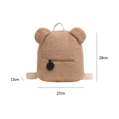 Girls Cartoon Bear Shoulder Bag Backpack
