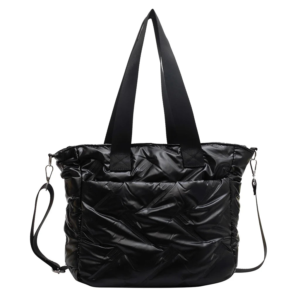 Quilted Shoulder Bag Large Capacity Lady Travel Purse