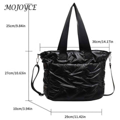 Quilted Shoulder Bag Large Capacity Lady Travel Purse