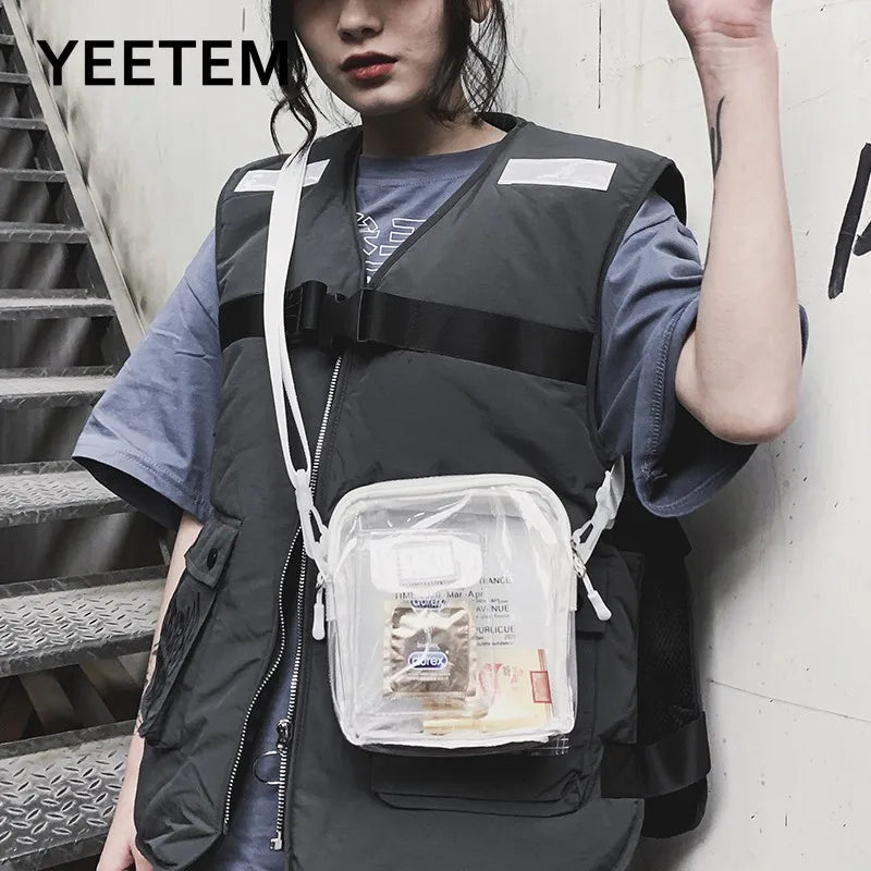 Waterproof Transparent PVC Shoulder Bag Messenger All-match