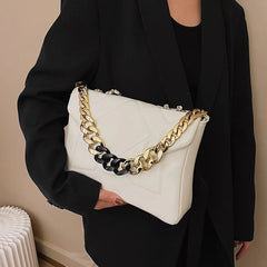 Winter High Handbags Leather Chain Single Shoulder Bag