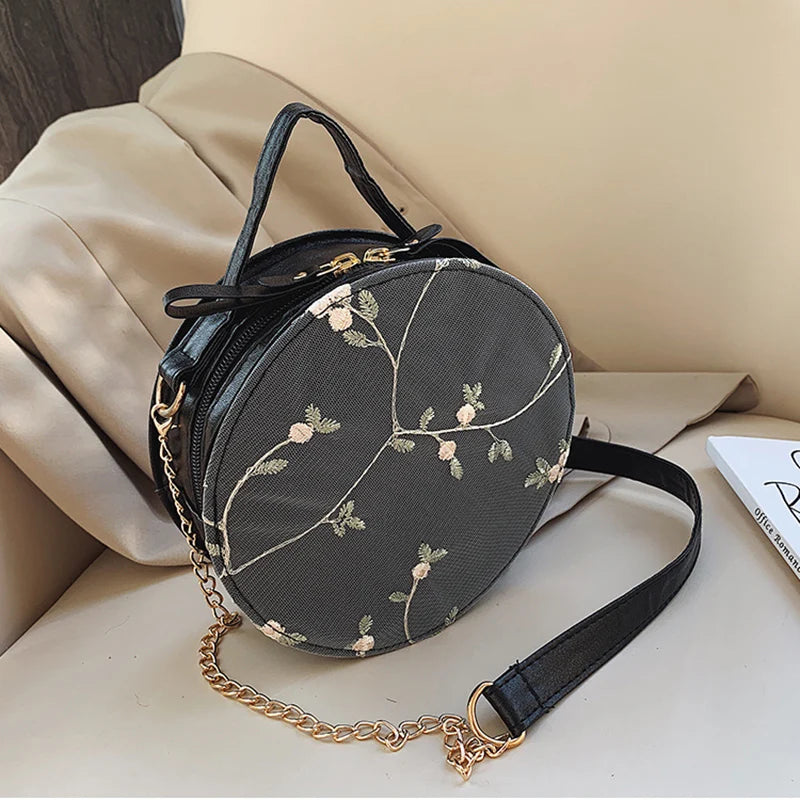 Women's Lace Embroidery Crossbody Bag Purse Small Handbag