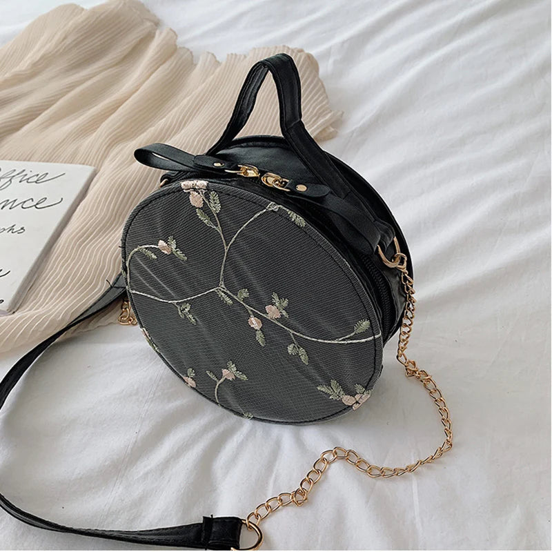 Women's Lace Embroidery Crossbody Bag Purse Small Handbag