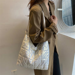 Large-capacity Cotton Padded Shoulder Handbag