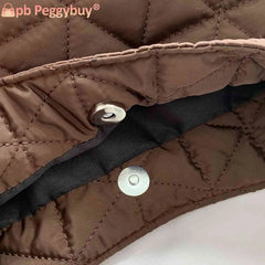 Quilted Rhombus Pattern Shoulder Tote Bag