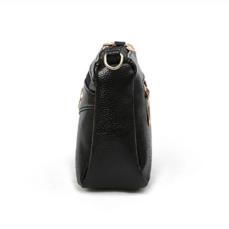 Women's Small Shoulder Crossbody Bag PU Leather Messenger Clutch