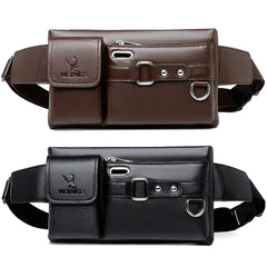 Men's Large Capacity Waist Bag Single-Shoulder Multi-Function Chest Bags